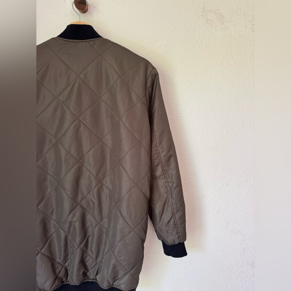 Zara Basic Outerwear Bomber Jacket With Zipper De… - image 2